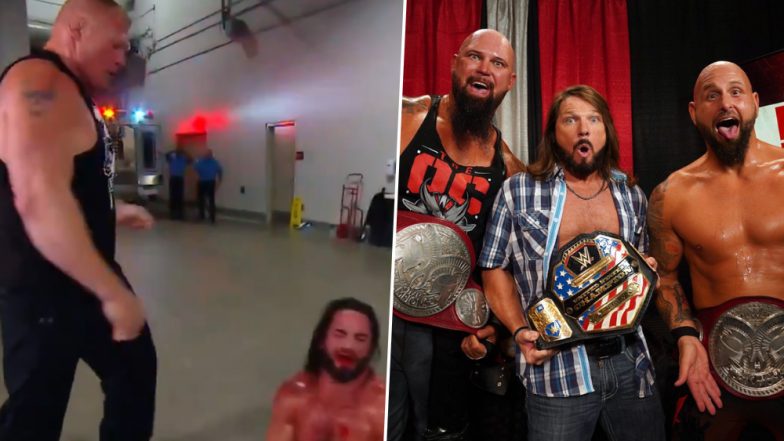 WWE Raw July 29, 2019 Results and Highlights: Brock Lesnar Assaulted Seth Rollins at Backstage; Luke Gallows and Karl Anderson Are the New Tag Team Champions (Check Videos & Pics)