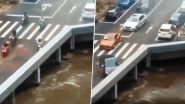 Entry to Hogwarts or Optical Illusion? Cars and Bikes Disappearing On Bridge Confuses People on Twitter