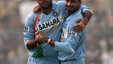 Yuvraj Singh Trolls Harbhajan Singh After Former Cricketer Posts a Memorable Picture With Virender Sehwag Clicked During 1997–98 U19 World Cup Tour