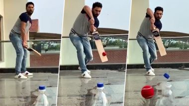 Yuvraj Singh Gives #BottleCapChallenge A New Twist, Nominates Sachin Tendulkar & Other Legends to Take the Challenge as 'Left-Hander', Watch Video