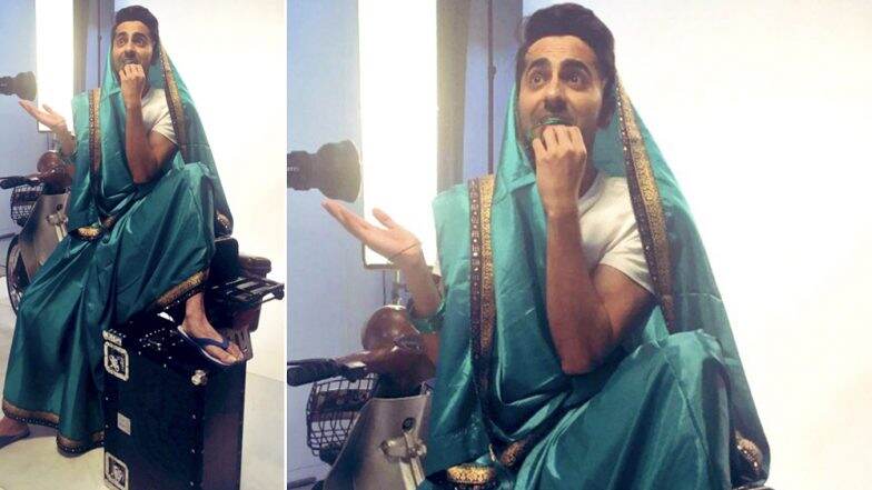 Ayushmann Khurrana Gives his Own Twist to #SareeTwitter and We Thinks He's the Clear Winner So Far Ayushmann Khurrana Gives his Own Twist to #SareeTwitter and We Thinks He's the Clear Winner So Far