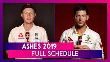 Ashes 2019 Full Schedule: England vs Australia Test Series Fixtures, Match Timings & Venue Details