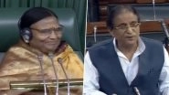 Azam Khan's 'Aankhon Mein Aankhein' Sexist Comment on BJP MP Rama Devi Creates Uproar in Lok Sabha, SP MP Walks Out