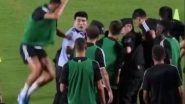 Cristiano Ronaldo Playfully Jumps on a Policeman After a Fan Tries to Invade Juventus Training Session (Watch Video)