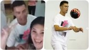 Cristiano Ronaldo Photobombs Yumin Primary School Teacher in Singapore (Watch Video)