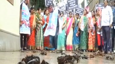 NCP Workers Throw Crabs Outside Maharashtra Minister’s Residence for the Tiware Dam Comment