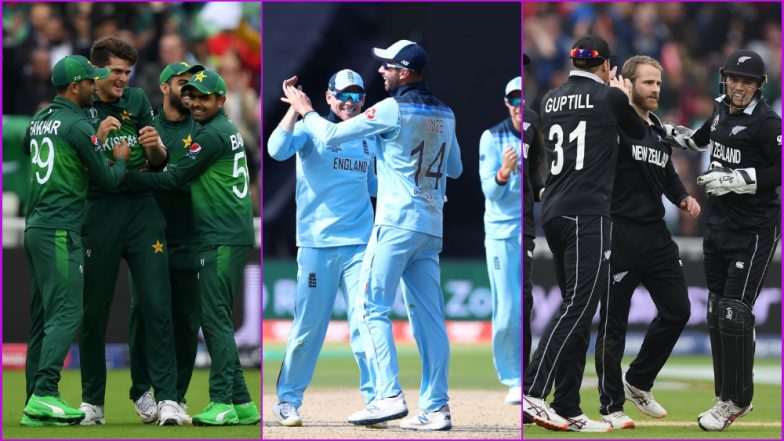 CWC 2019 Semi-Finals Scenarios: Here’s How Two Teams Out of Pakistan, New Zealand and England Can Qualify for World Cup 2019 Semis