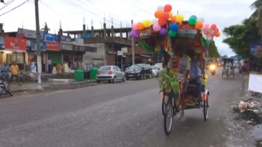 CWC 2019: Rickshaw Puller in Assam Decorates His Vehicle to Motivate Team India