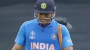 MS Dhoni Cries After Being Dismissed During India&rsquo;s CWC 2019 Semi-Final Loss to New Zealand, Watch Video