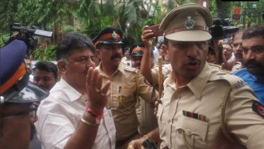 Karnataka Political Crisis: Mumbai Police Stops DK Shivakumar From Meeting Rebel MLAs, Minister Says ‘Born Together in Politics, Will Die Together’