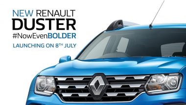 2019 Renault Duster SUV Facelift Spotted Launching in India on July 8; Expected Prices, Features & Specifications