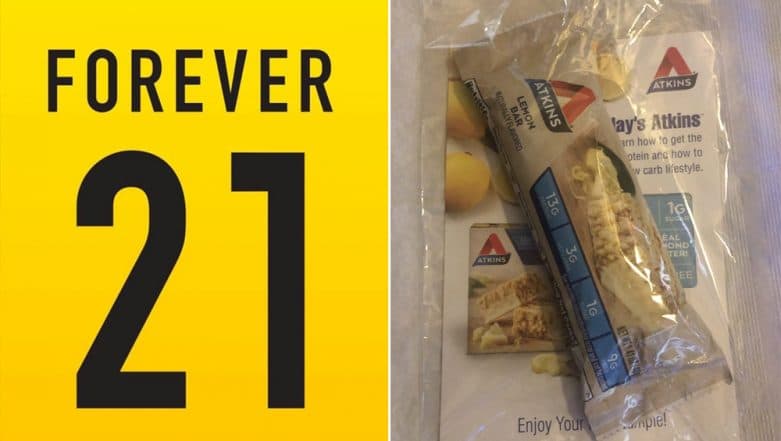 Forever 21 Included Atkins Diet Bars With Plus-Size Orders