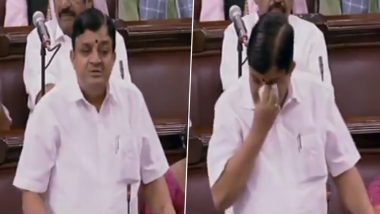 V Maitreyan Breaks Down During Farewell Speech in Rajya Sabha, Outgoing AIADMK MP Expresses Gratitude to Jayalalithaa; Watch Video