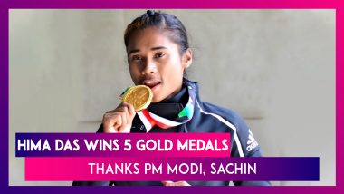 Hima Das Wins 5 Gold Medals, Thanks PM Narendra Modi, Sachin Tendulkar, Amitabh Bachchan for Praise