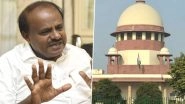 Karnataka Political Chaos: Supreme Court Asks Rebel Congress, JDS MLAs To Submit Resignations To Speaker by 6 PM Today, Says 'Security Will be Provided'