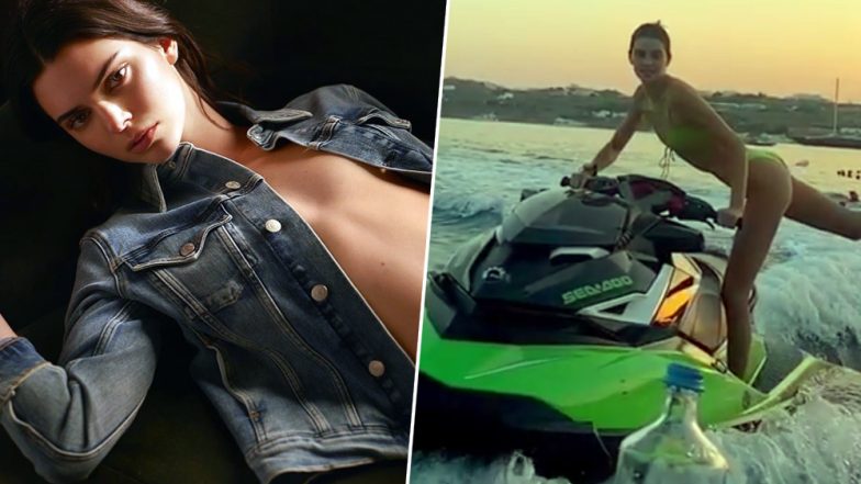 Kendall Jenner Does the Bottle Cap Challenge With a Twist… on a Jet Ski! (Watch Video)