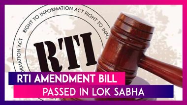 RTI Amendment Bill: Why Is the Opposition Against It?