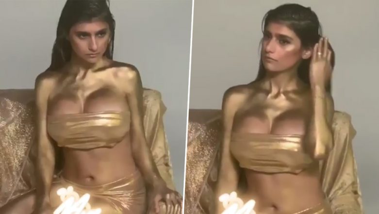 Mia Khalifa Covered in Gold Will Take Your Hump Day Blues Away (Watch  Video) | ðŸ‘ LatestLY