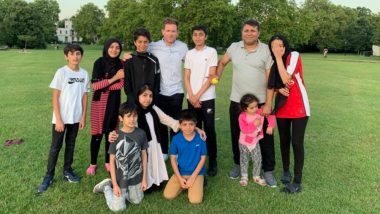 England World Cup Winning Captain Eoin Morgan Plays Cricket With Afghan Family