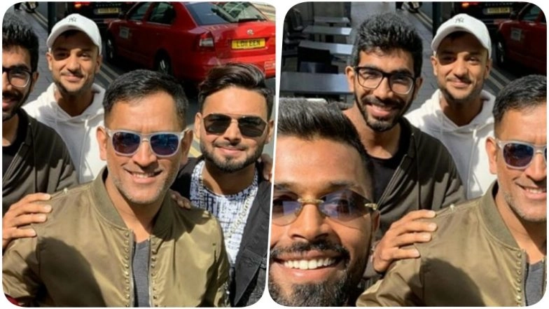 MS Dhoni Lets His Hair Down with Hardik Pandya, Yuzvendra Chahal, Rishabh Pant, Mayank Agarwal & Jasprit Bumrah Ahead of IND vs SL, CWC 2019 (See Pic)