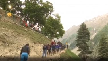 Amarnath Yatra: 1st Batch of Pilgrims Start Journey, J&K Governor Says Muslims Play an Important Role