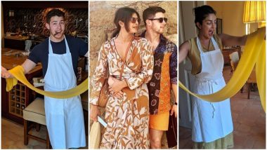 Priyanka Chopra Jonas and Nick Jonas’ Date Night Is All about Love, Laughter and Some Italian Cooking! Pics and Videos