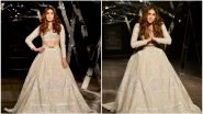 Sara Ali Khan Marks her Ramp Debut With Falguni & Shane Peacock at ICW 2019 as Boyfriend Kartik Aaryan and Brother Ibrahim Cheer for Her (Watch Video)
