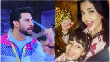 Aishwarya Rai Bachchan-Aaradhya’s Excitement on Pro Kabaddi Team Jaipur Pink Panthers Big Win Is Clear in This Pic!