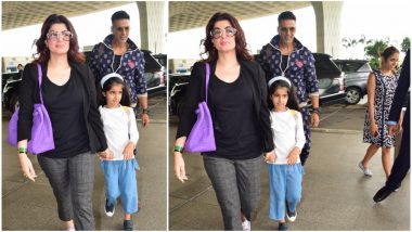 Akshay Kumar, Twinkle Khanna and Nitara Leave for their Annual Holiday, a Day After their Flight Got Cancelled Due to Mumbai Rains - View Pics