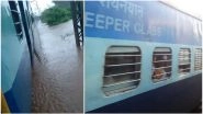 Mumbai Rains: Mahalaxmi Express, With 2000 Passengers Onboard, Stuck Between Badlapur and Vangani; Central Railway Carries Out Second Rescue Operation; Watch Video