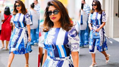 Cop or Drop: Priyanka Chopra Picks a St. John Knits Dress for her Casual Stroll in NYC