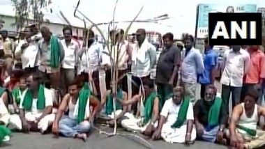 Farmer Protests in Karnataka Over Water Scarcity Enter 11th Day, Agitators Block Bengaluru-Mysuru Highway
