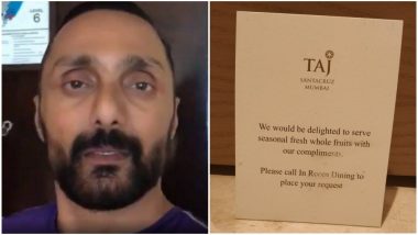 Rahul Bose’s Viral Video on Banana Bill Prompts Taj Hotels to Offer Free Fruits to the Guests, Twitterati Lauds the Move