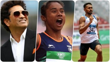 Sachin Tendulkar Congratulates Hima Das, Tajindar Pal Singh Tor, Muhammed Anas Yahiya, KS Jeevan & VK Visamaya for Winning Medals at Poznan Athletics Grand Prix 2019