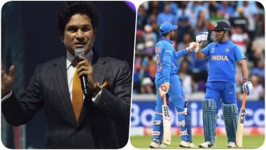 Sachin Tendulkar Heartbroken Over India’s CWC 2019 Semi-Final Loss Against New Zealand; Praises MS Dhoni and Ravindra Jadeja