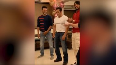 Salman Khan Gets a Dance Lesson on ‘Urvashi’ From Teacher Prabhu Deva