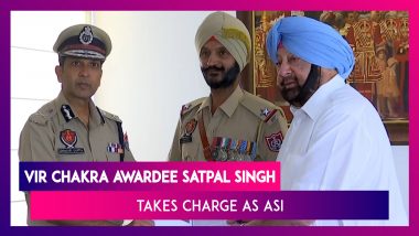 Punjab CM Amarinder Singh Honours Vir Chakra Awardee Satpal Singh With Double Promotion