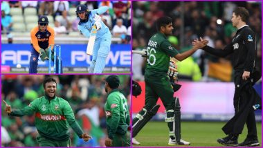 CWC 2019 Semi-Finals Scenarios: Here’s How Three Teams Out of Pakistan, New Zealand, England, Bangladesh and India Can Qualify for World Cup 2019 Semis