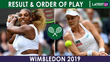 Wimbledon 2019 Results of Day 8 and Order of Play for July 11
