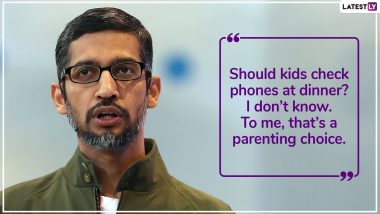 Happy Birthday Sundar Pichai: Know More About Google’s CEO, His Parents & Inspiring Quotes From Him