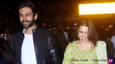 Sara Ali Khan and Kartik Aaryan are All Smiles as They Return to Mumbai After Wrapping Up Love Aaj Kal 2 Shoot - View Pics