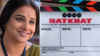 Mission Mangal Actress Vidya Balan to Star and Produce Her Debut Short Film Natkhat – View Post