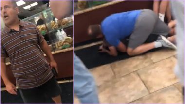 Short Man at New York's Bagel Boss Rants Viciously About Women Rejecting Him for his 5-Foot Frame, Gets Tackled (Watch Viral Video)