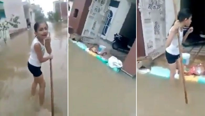 Floodwater in Haryana has been reported by a school girl and Twitter is all in praise of her skill.