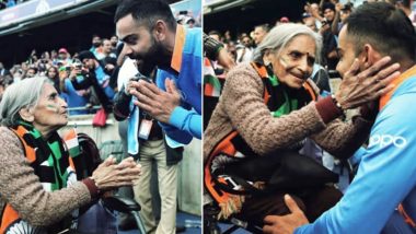 Virat Kohli Instagrams Photo With Charulata Patel, 87-Year-Old 'Young' Fan After India's Win Over Bangladesh in CWC 2019 Match