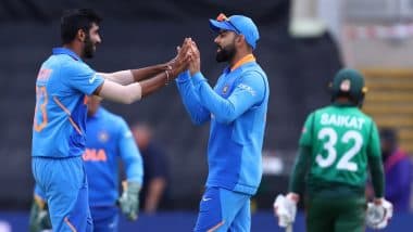 Virat Kohli Bowling Video: Indian Captain Imitates Jasprit Bumrah’s Action During Cricket World Cup 2019