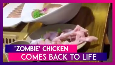 Scary! ‘Zombie’ Raw Chicken Comes Back to Life, Tries to Crawl off the Dining Table