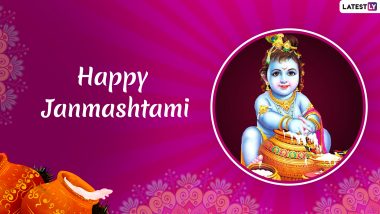 Janmashtami 2019 Greetings: WhatsApp Stickers, Lord Krishna Photos, SMS, GIF Image Messages to Wish Happy Gokulashtami