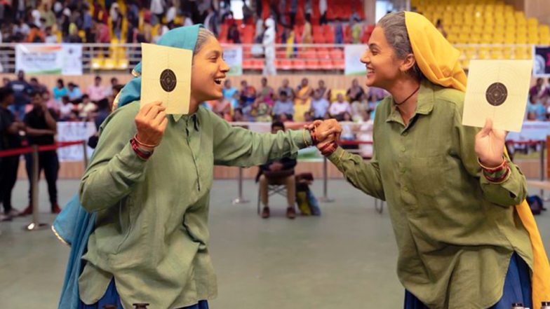 Saand Ki Aankh New Still Has Taapsee Pannu and Bhumi Pednekar Celebrating in Sheer Joy!