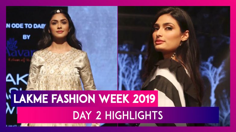 Lakme Fashion Week 2019: Athiya Shetty, Mrunal Thakur And Sumeet Vyas Walk The Ramp On Day 2